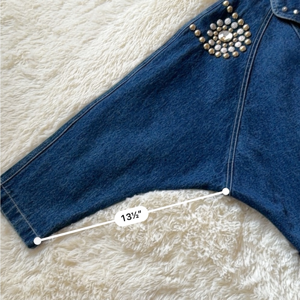 Apache Vintage Embellished Denim Jacket - Picture 4 of 6